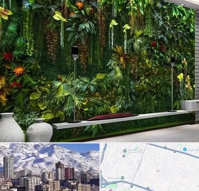 دیوار سبز مصنوعی در ازگل