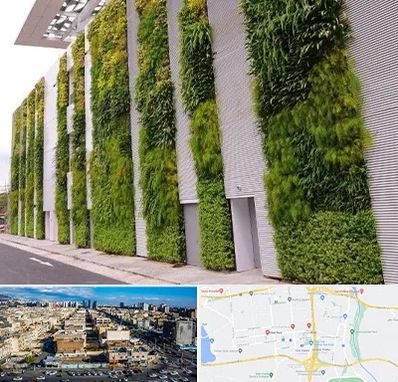 دیوار سبز در شهرک راه آهن 