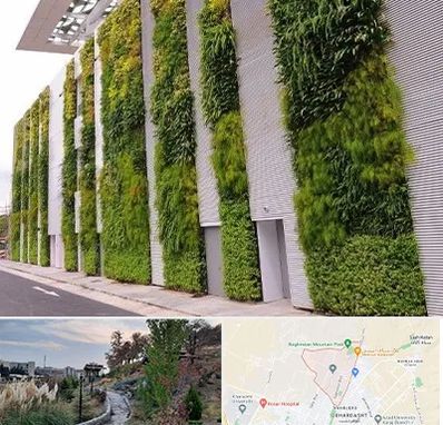 دیوار سبز در باغستان کرج 