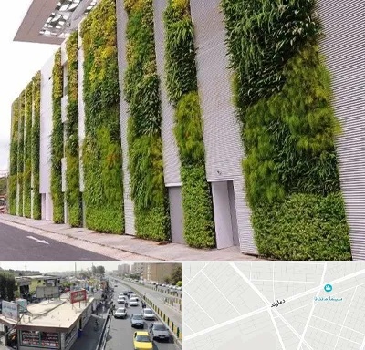 دیوار سبز در خیابان دماوند