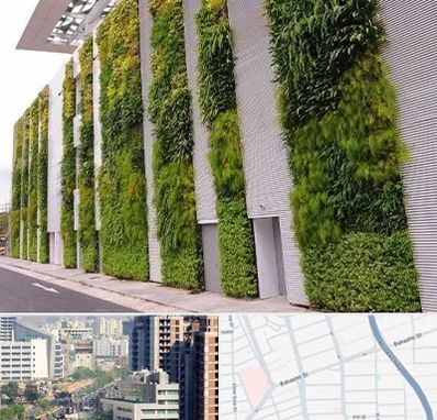 دیوار سبز در خیابان بهشتی