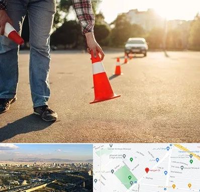 آموزشگاه تعلیم رانندگی در هنگام 