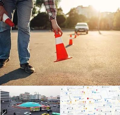 آموزشگاه تعلیم رانندگی در میدان انقلاب 