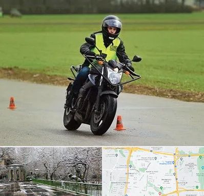 آموزشگاه رانندگی موتورسیکلت در باغ فیض 