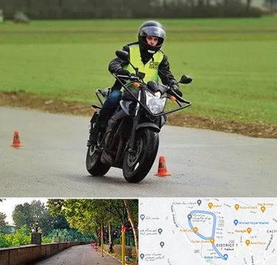 آموزشگاه رانندگی موتورسیکلت در فلکه گاز رشت 
