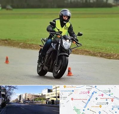 آموزشگاه رانندگی موتورسیکلت در خیابان ملاصدرا شیراز 