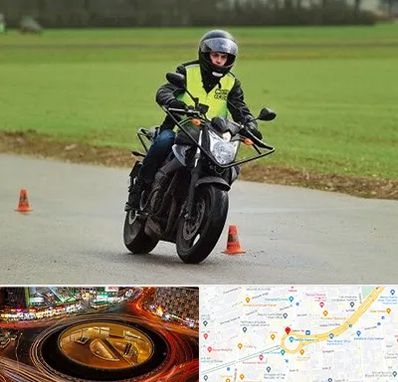 آموزشگاه رانندگی موتورسیکلت در میدان ولیعصر 