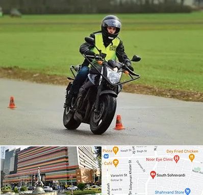 آموزشگاه رانندگی موتورسیکلت در سهروردی 