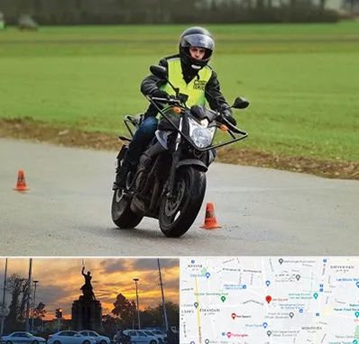 آموزشگاه رانندگی موتورسیکلت در میدان حر 