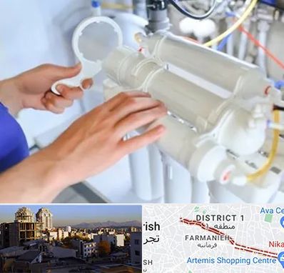 نصب دستگاه تصفیه آب در فرمانیه 