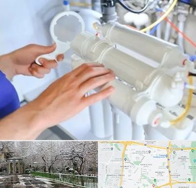 نصب دستگاه تصفیه آب در باغ فیض