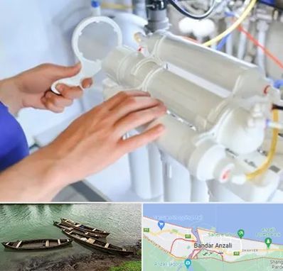 نصب دستگاه تصفیه آب در بندر انزلی