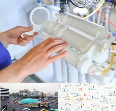 نصب دستگاه تصفیه آب در میدان انقلاب 