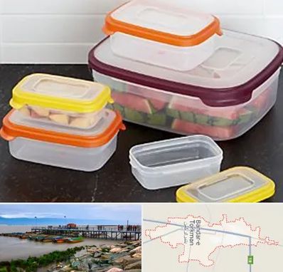 پلاستیک فروشی در بندر ترکمن