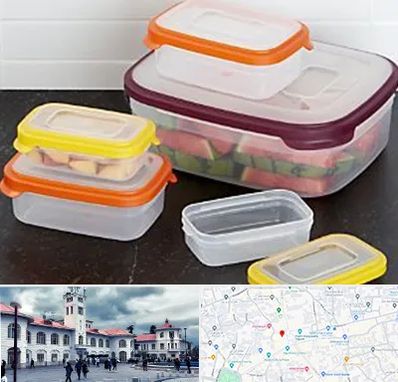 پلاستیک فروشی در میدان شهرداری رشت 