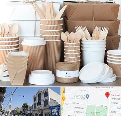 فروش ظروف یکبار مصرف در افسریه 