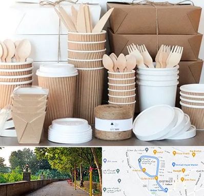 فروش ظروف یکبار مصرف در فلکه گاز رشت 