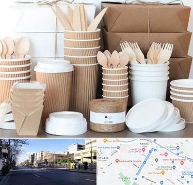 فروش ظروف یکبار مصرف در خیابان ملاصدرا شیراز 