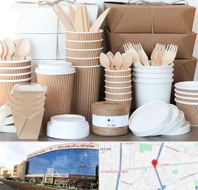 فروش ظروف یکبار مصرف در نصف راه تبریز