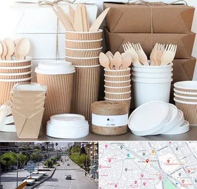 فروش ظروف یکبار مصرف در خیابان زند شیراز 