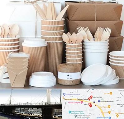 فروش ظروف یکبار مصرف در پارک وی 