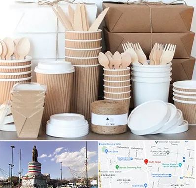 فروش ظروف یکبار مصرف در کارگر جنوبی 