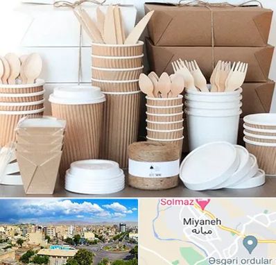 فروش ظروف یکبار مصرف در میانه