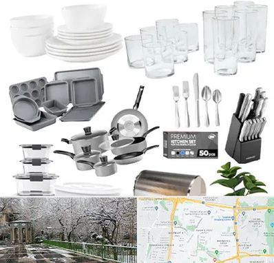 فروشگاه ظروف آشپزخانه در باغ فیض 