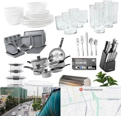 فروشگاه ظروف آشپزخانه در بلوار فرحزادی
