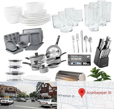 فروشگاه ظروف آشپزخانه در خیابان آذربایجان