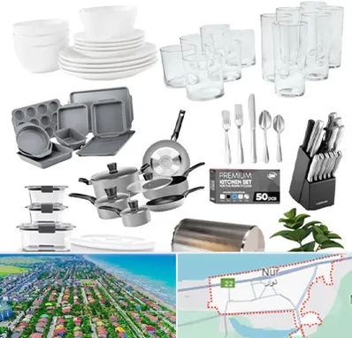 فروشگاه ظروف آشپزخانه در نور