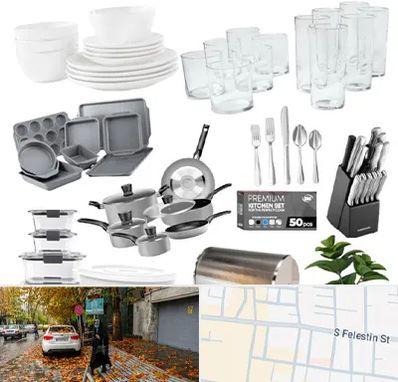 فروشگاه ظروف آشپزخانه در خیابان فلسطین