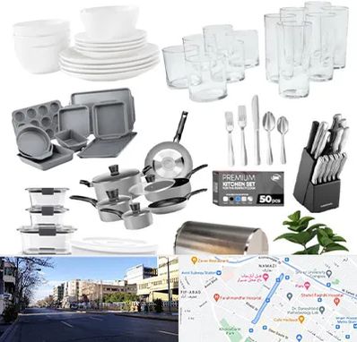 فروشگاه ظروف آشپزخانه در خیابان ملاصدرا شیراز 