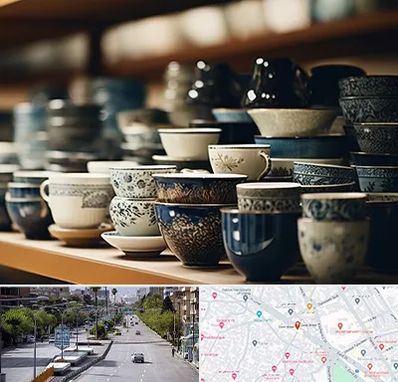 فروش ظروف چینی در خیابان زند شیراز 