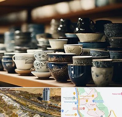 فروش ظروف چینی در خیابان نیایش شیراز 