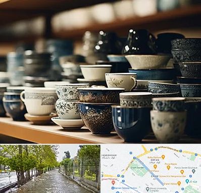 فروش ظروف چینی در خیابان ارم شیراز 