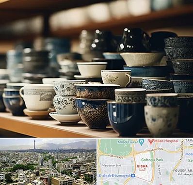 فروش ظروف چینی در گیشا 