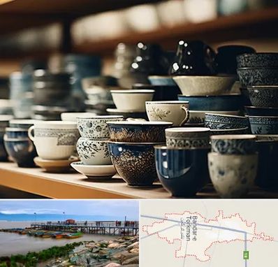 فروش ظروف چینی در بندر ترکمن