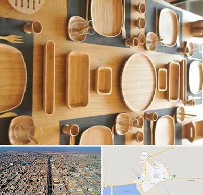 فروش ظروف چوبی در بندر ماهشهر