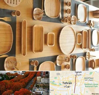 فروش ظروف چوبی در ولیعصر 