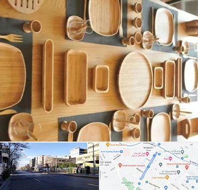 فروش ظروف چوبی در خیابان ملاصدرا شیراز 