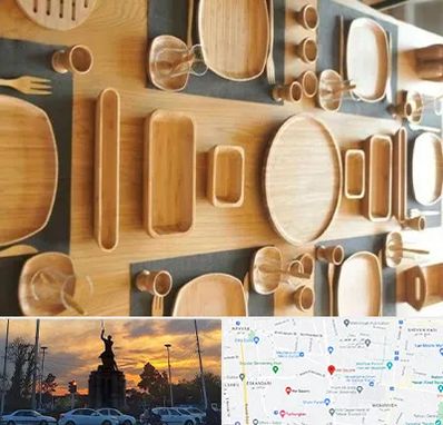 فروش ظروف چوبی در میدان حر 