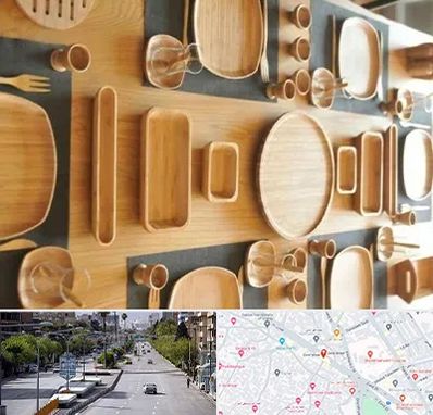 فروش ظروف چوبی در خیابان زند شیراز 