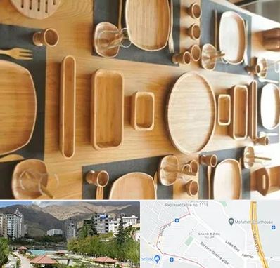 فروش ظروف چوبی در شهر زیبا 