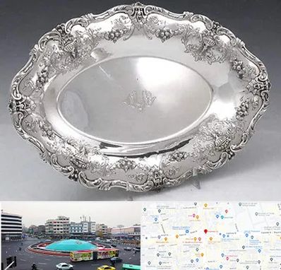 فروش ظروف نقره در میدان انقلاب 