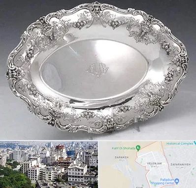 فروش ظروف نقره در ولنجک 