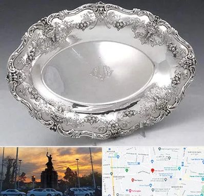 فروش ظروف نقره در میدان حر 