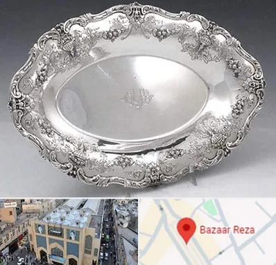 فروش ظروف نقره در بازار رضا مشهد
