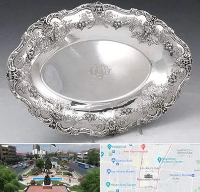 فروش ظروف نقره در بهارستان 