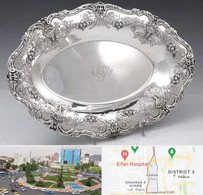 فروش ظروف نقره در ونک 